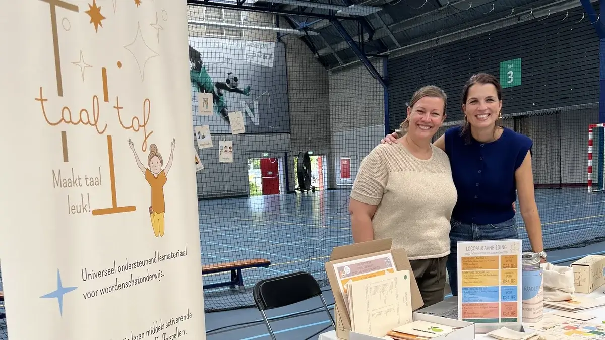 De stand van TaalTof op Logo Fair 2026