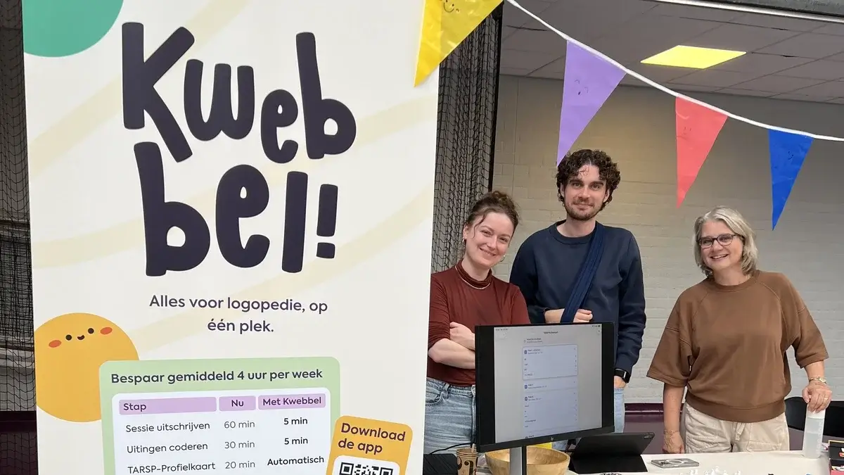 De banner van Kwebbel op Logo Fair 2026